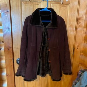 Murano Faux-Fur Brown Coat